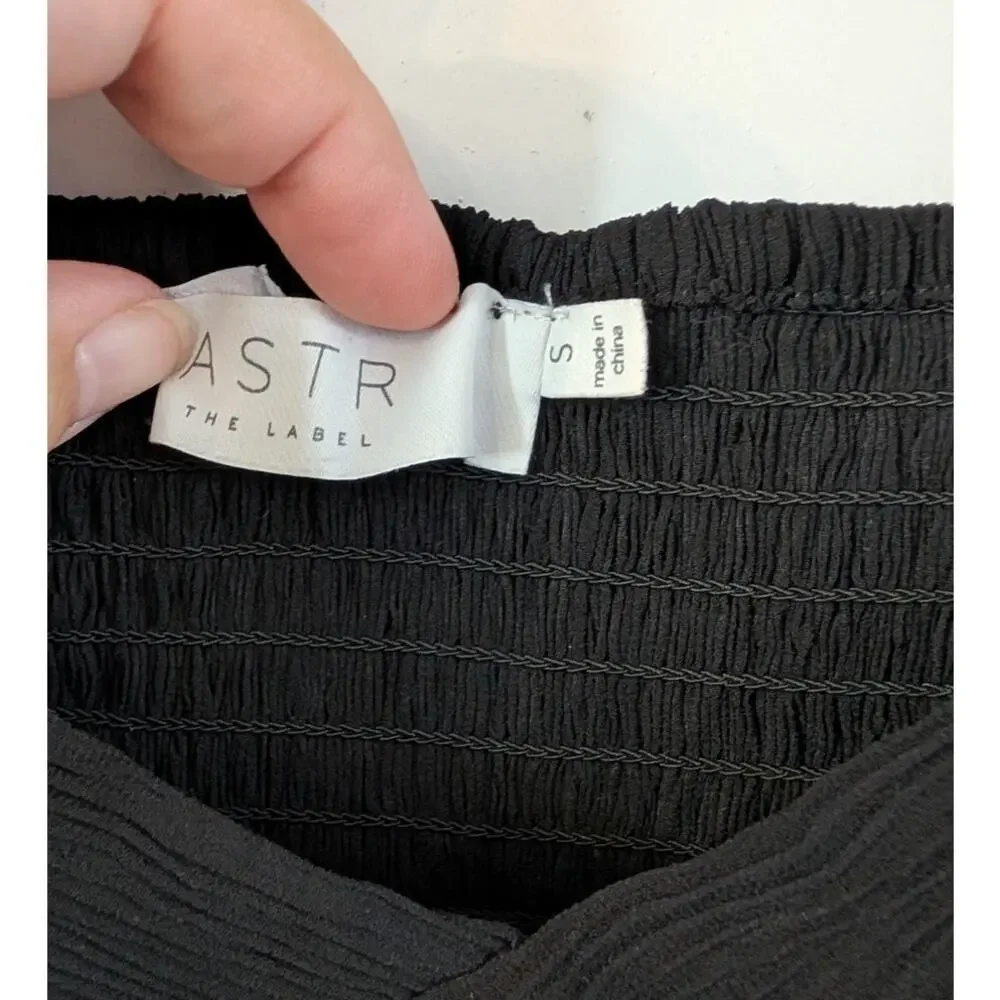 Astr black textured
